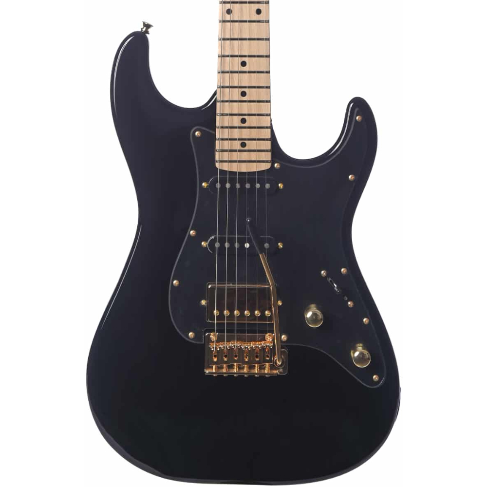 Guitarra Seizi Katana Musashi Black Gold Maple c/ Bag - Guitar