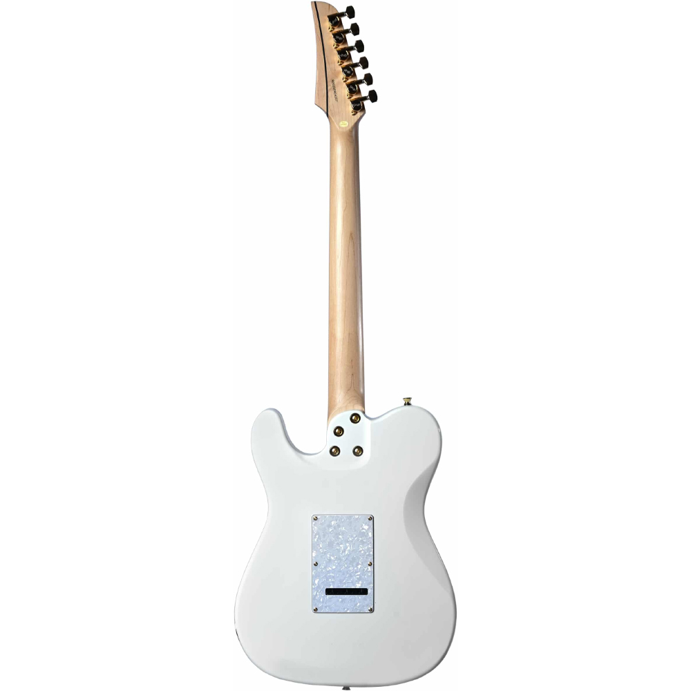 Guitarra Seizi Katana Kabuki White Gold Maple Semi Hollow c/ Bag