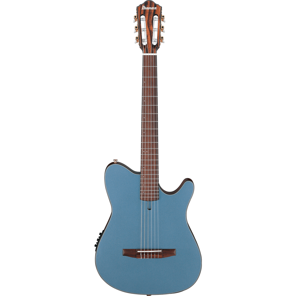 ギター Ibanez FRH10NL Violão Ibanez FRH10N-IBF Nylon Indigo Blue Metallic Flat - FRH