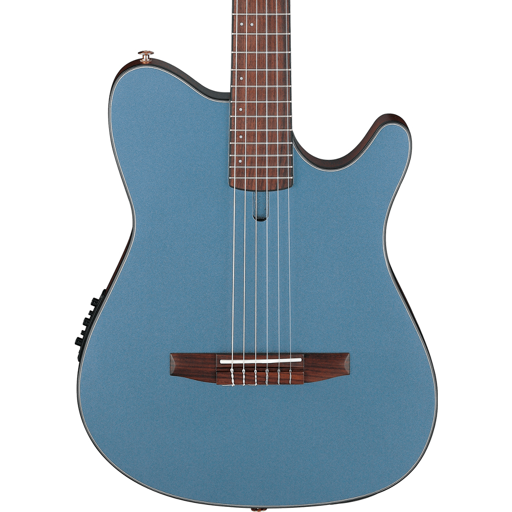 ギター Ibanez FRH10N Violão Ibanez FRH10N-IBF Nylon Indigo Blue Metallic Flat - FRH