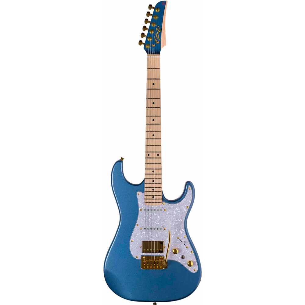 Guitarra Seizi Katana Musashi Pelham Blue Gold Maple c/ Bag
