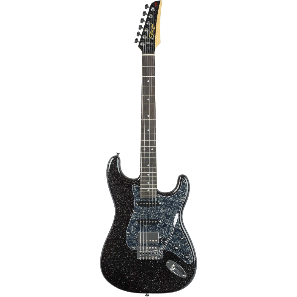 Guitarra Seizi Fun Katana Musashi Midnight Black Sparkle PH c/ Bag
