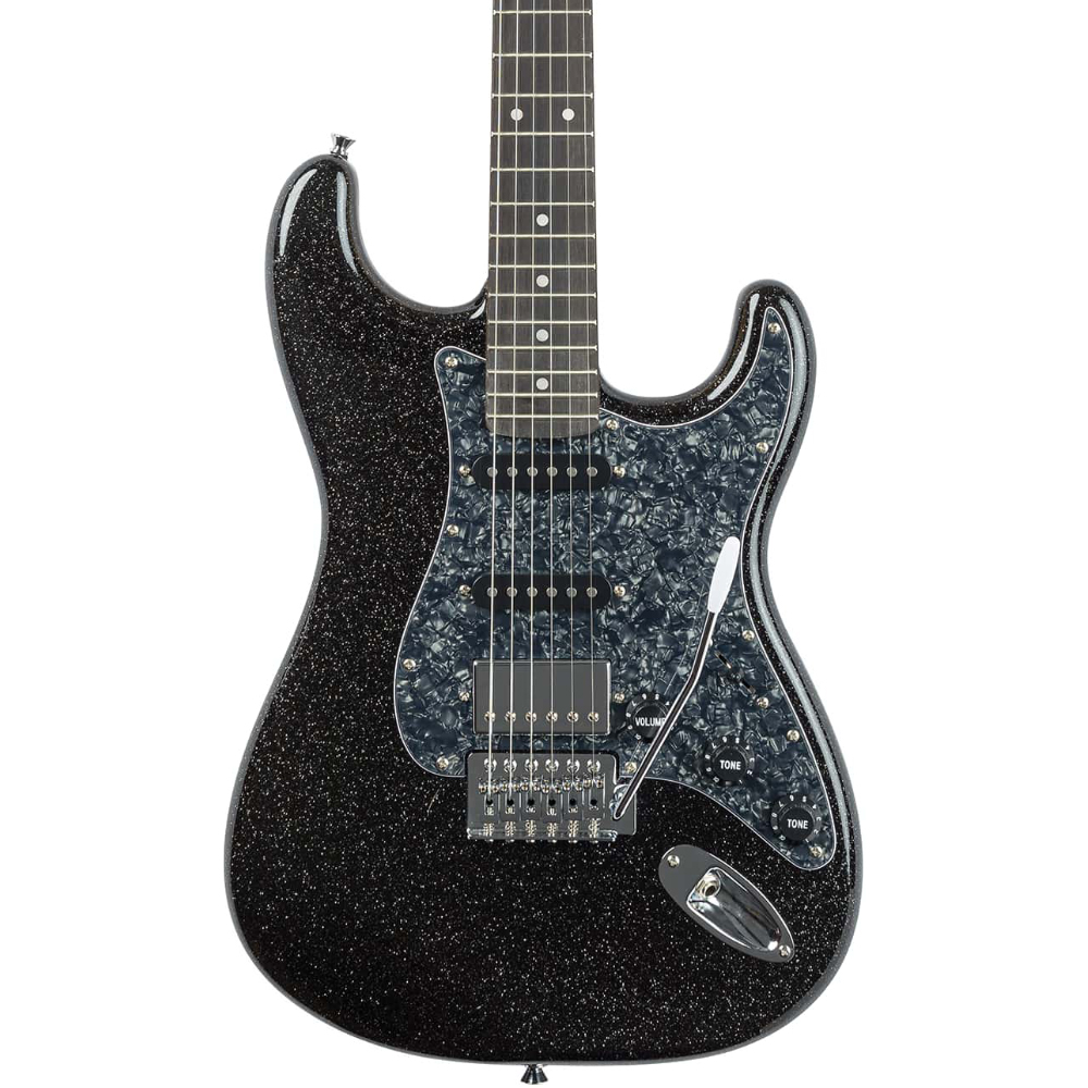 Guitarra Seizi Fun Katana Musashi Midnight Black Sparkle PH c/ Bag