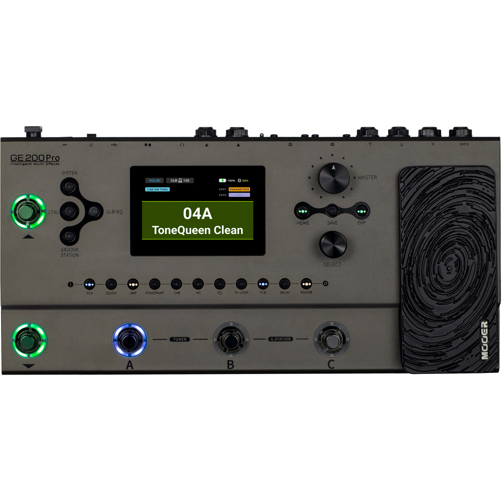 ギター MOOER GE200 Pedaleira Mooer GE200 PRO - Multi-efeitos para Guitarra - Guitar