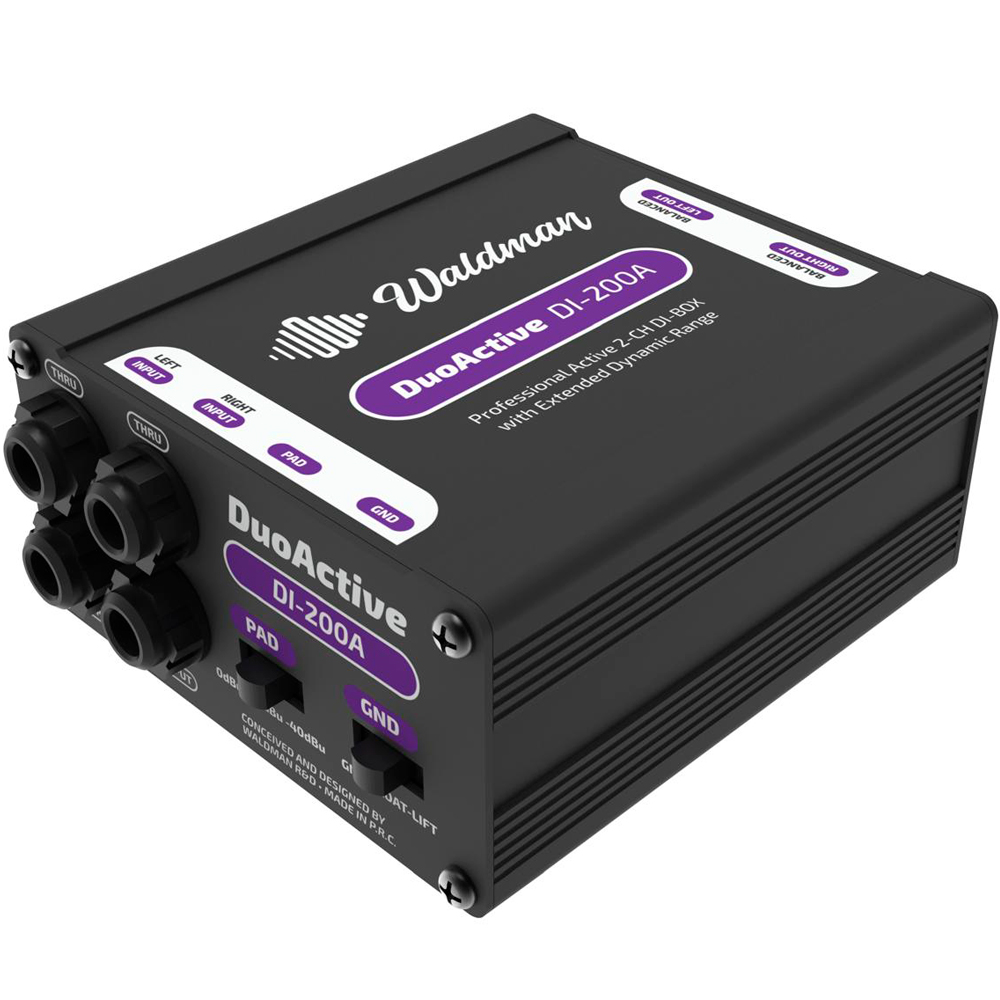 Direct Box Ativo Duplo Waldman DuoActive DI-200A - Guitar Shop CE