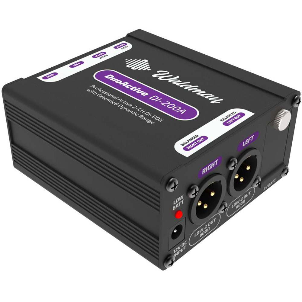 Direct Box Ativo Duplo Waldman DuoActive DI-200A - Guitar Shop CE