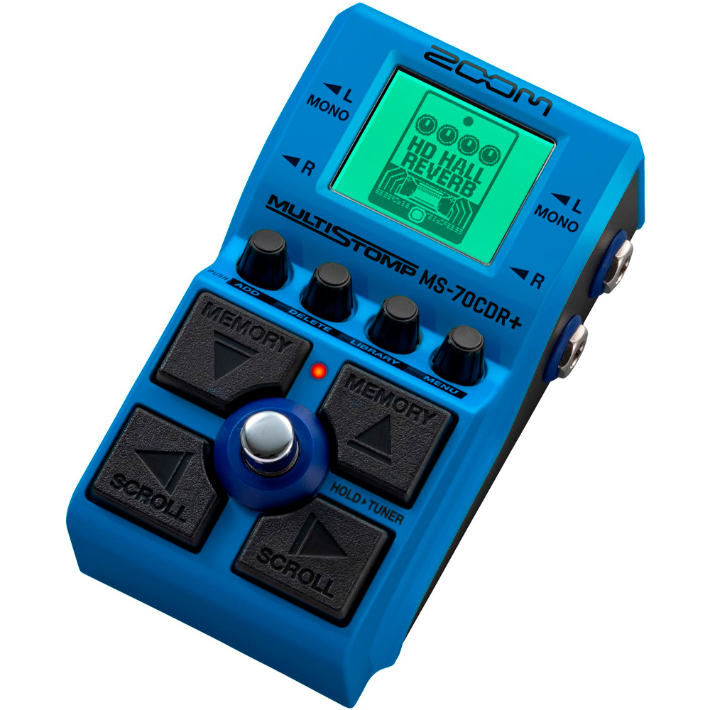 Pedal Zoom MultiStomp MS-70CDR+ Chorus Delay e Reverb - Guitar