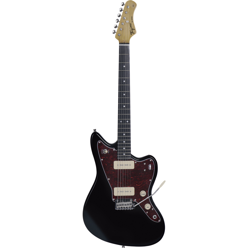 【12233】Tagima Guitars TW-61 OWH DF TT Guitarra Tagima TW-61 Jazzmaster Preta DF/TT - Guitar Shop CE