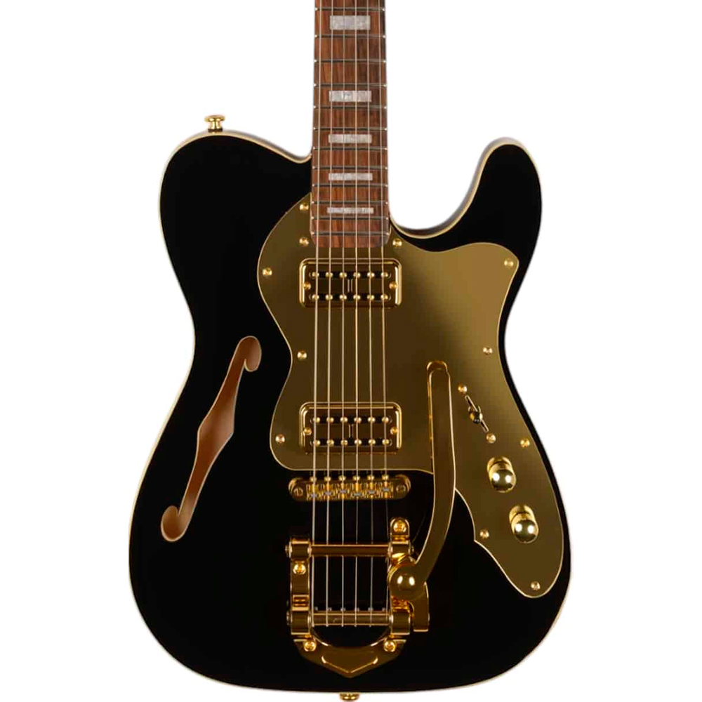 Guitarra Seizi Vintage Origami Black Gold - Juliana Vieira