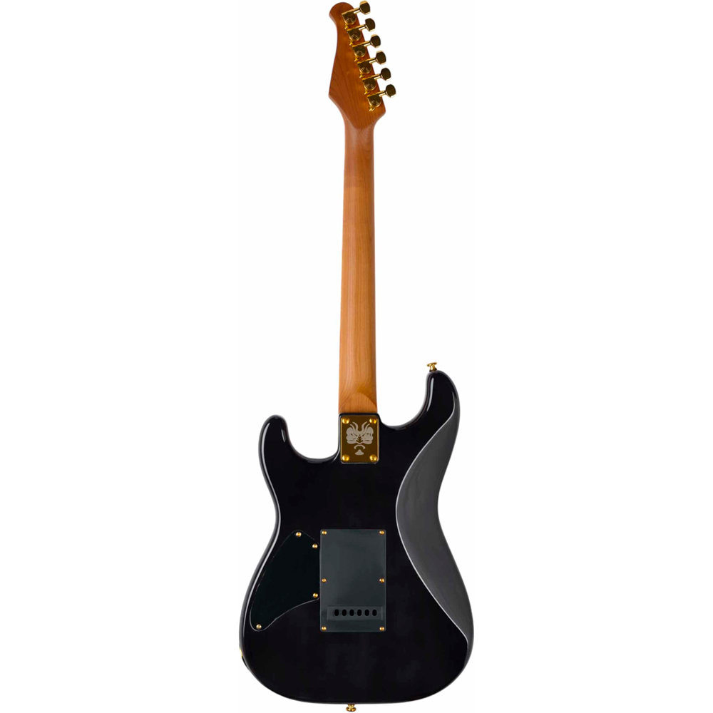 Guitarra Seizi Vintage Ronin Plus Quilted Transparent Black Gold c