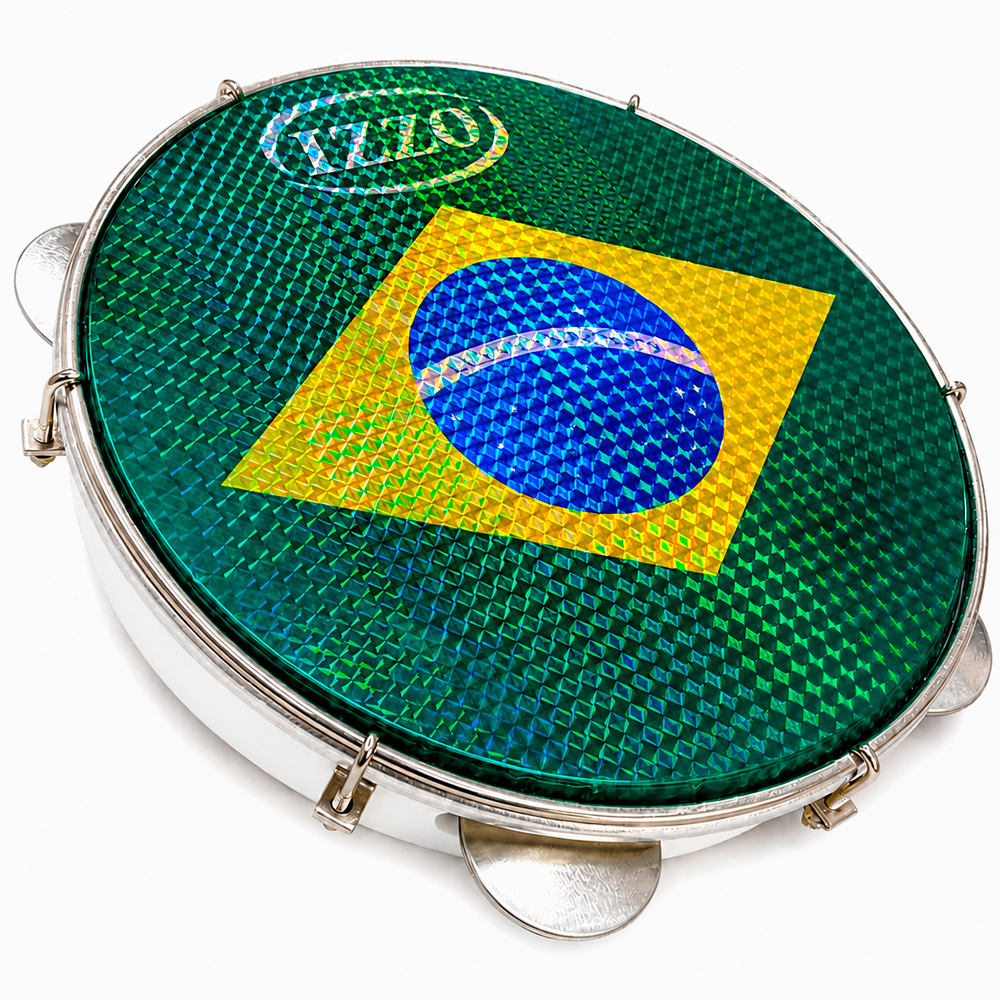 ●IZZO GOL パンデイロ 10インチ ブラジル製 国旗柄● Pandeiro 10
