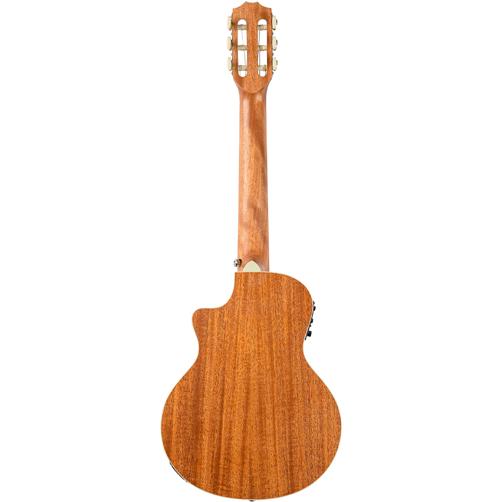 Violão Seizi Fun Panda Eletric Nylon Mini Eletroacústico Lava Red