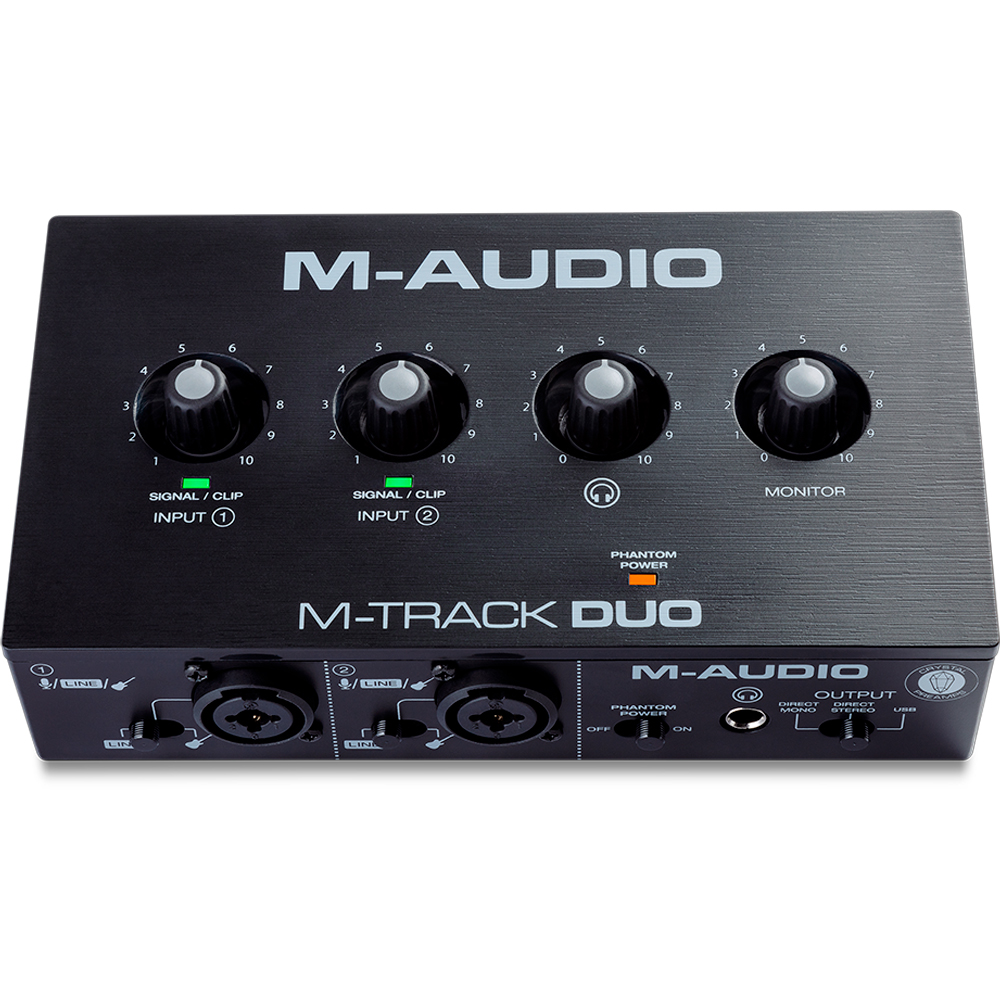 M-Audio USB オーディオインターフェース M-Track Duo Interface de Audio M-Audio M-Track Duo - USB - 2 Canais - Guitar