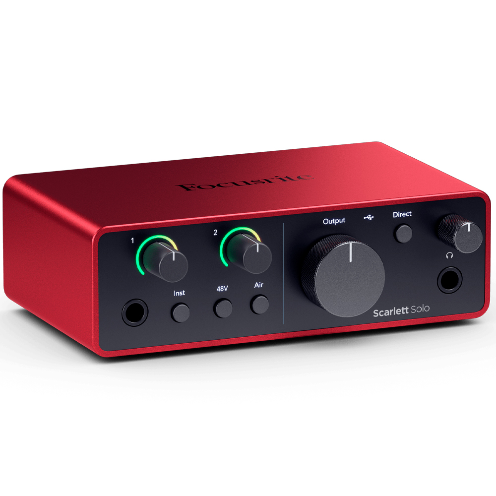 Interface de Audio Focusrite Scarlett Solo 4a Geração - USB - 2