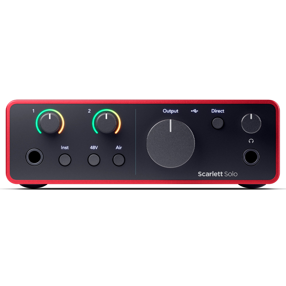 Interface de Audio Focusrite Scarlett Solo 4a Geração - USB - 2