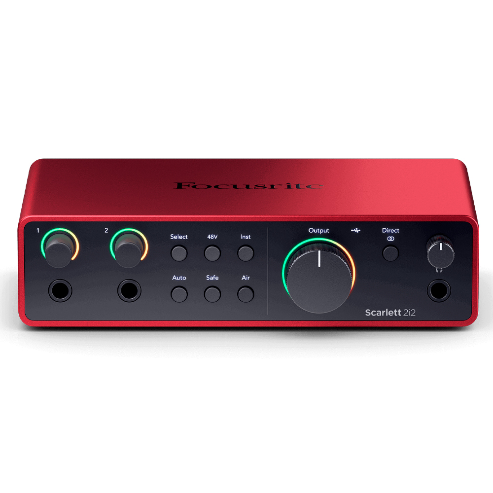 Focusrite Scarlett 2i2 USBオーディオインターフェース Interface de Audio Focusrite Scarlett 2i2 4a Geração - USB - 2