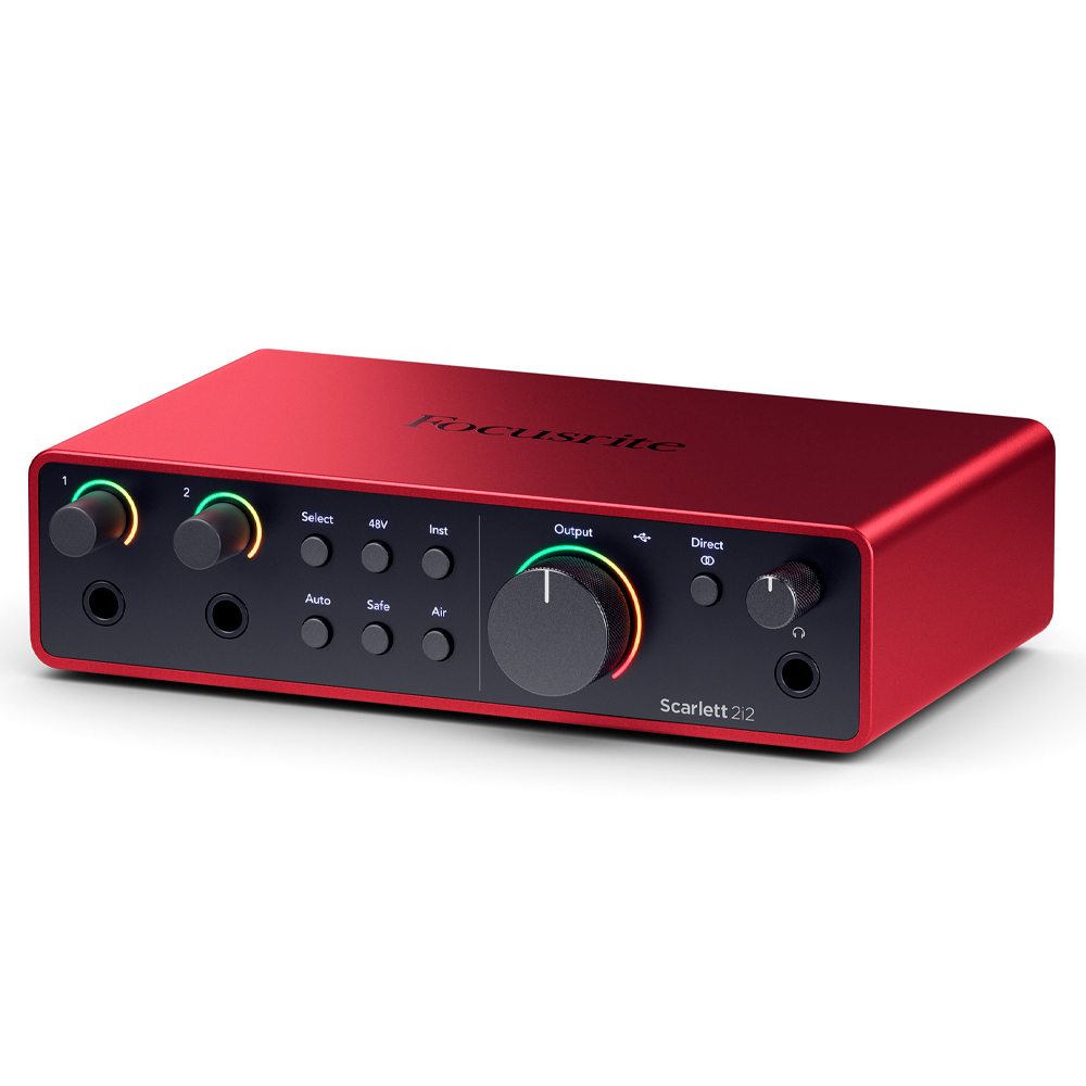 Interface de Audio Focusrite Scarlett 2i2 4a Geração - USB - 2
