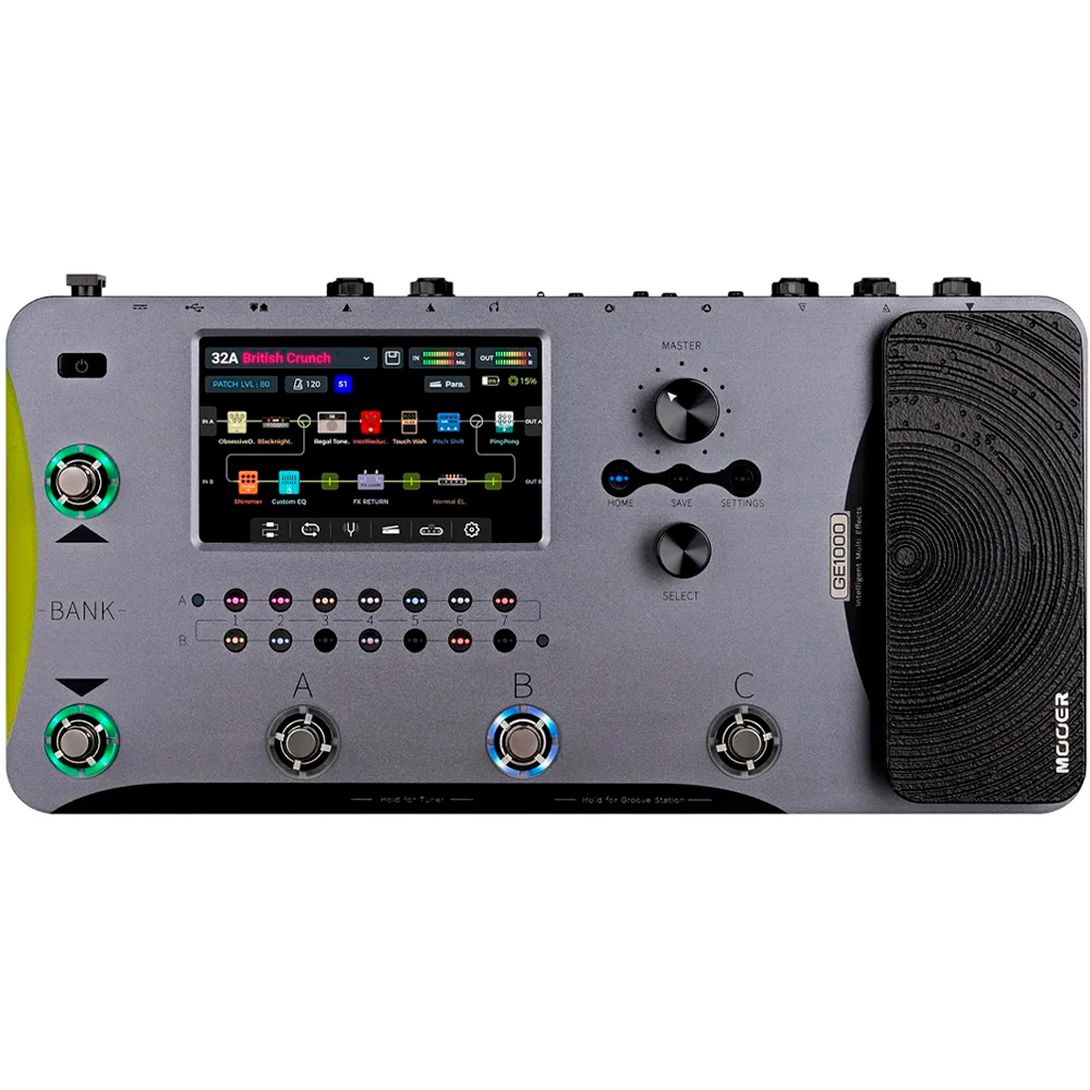 ギター MOOER GE1000 Pedaleira Mooer GE1000 - Multi-efeitos Inteligente para Guitarra