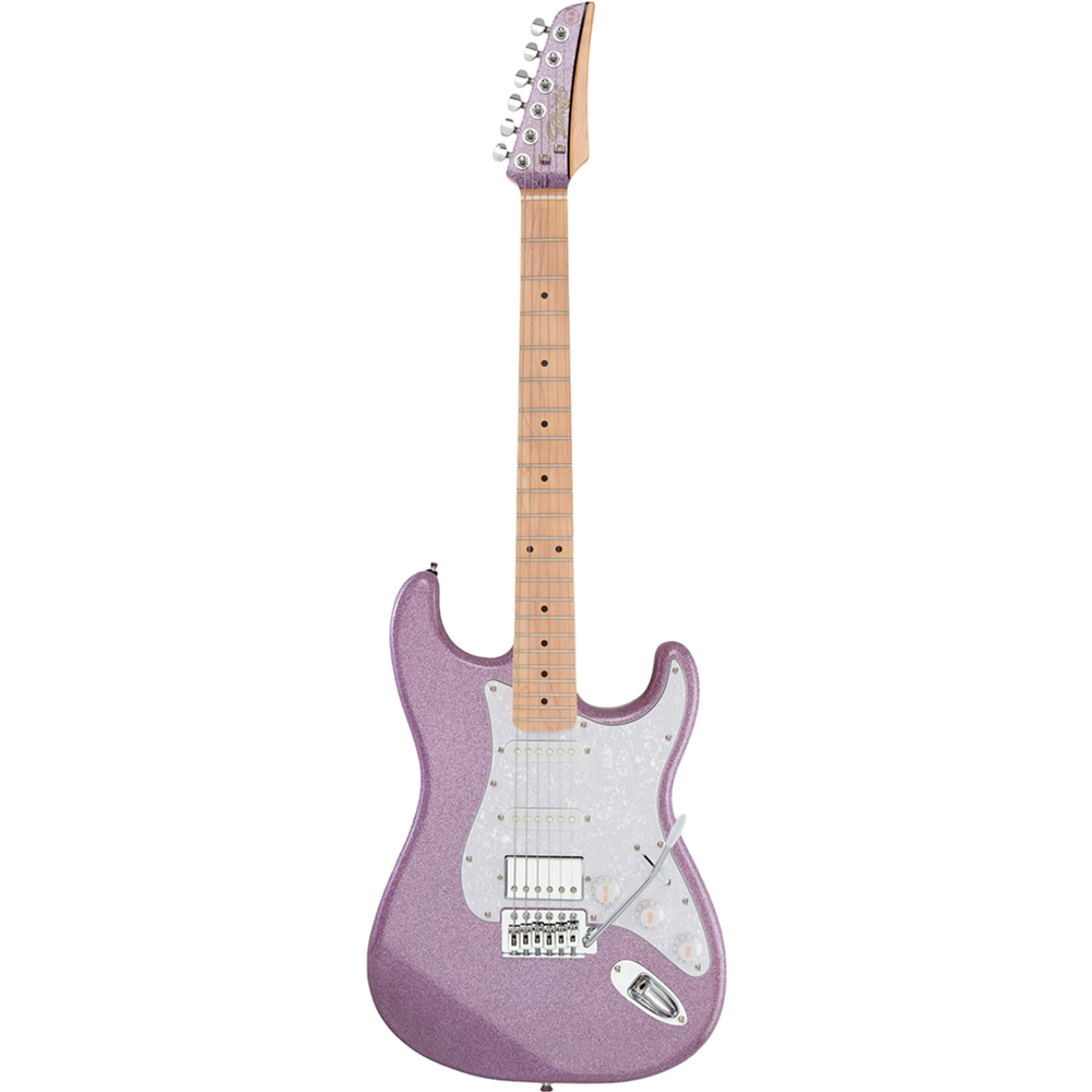 Guitarra Seizi Fun Katana Musashi HSS Purple Sparkle Maple c/ Bag