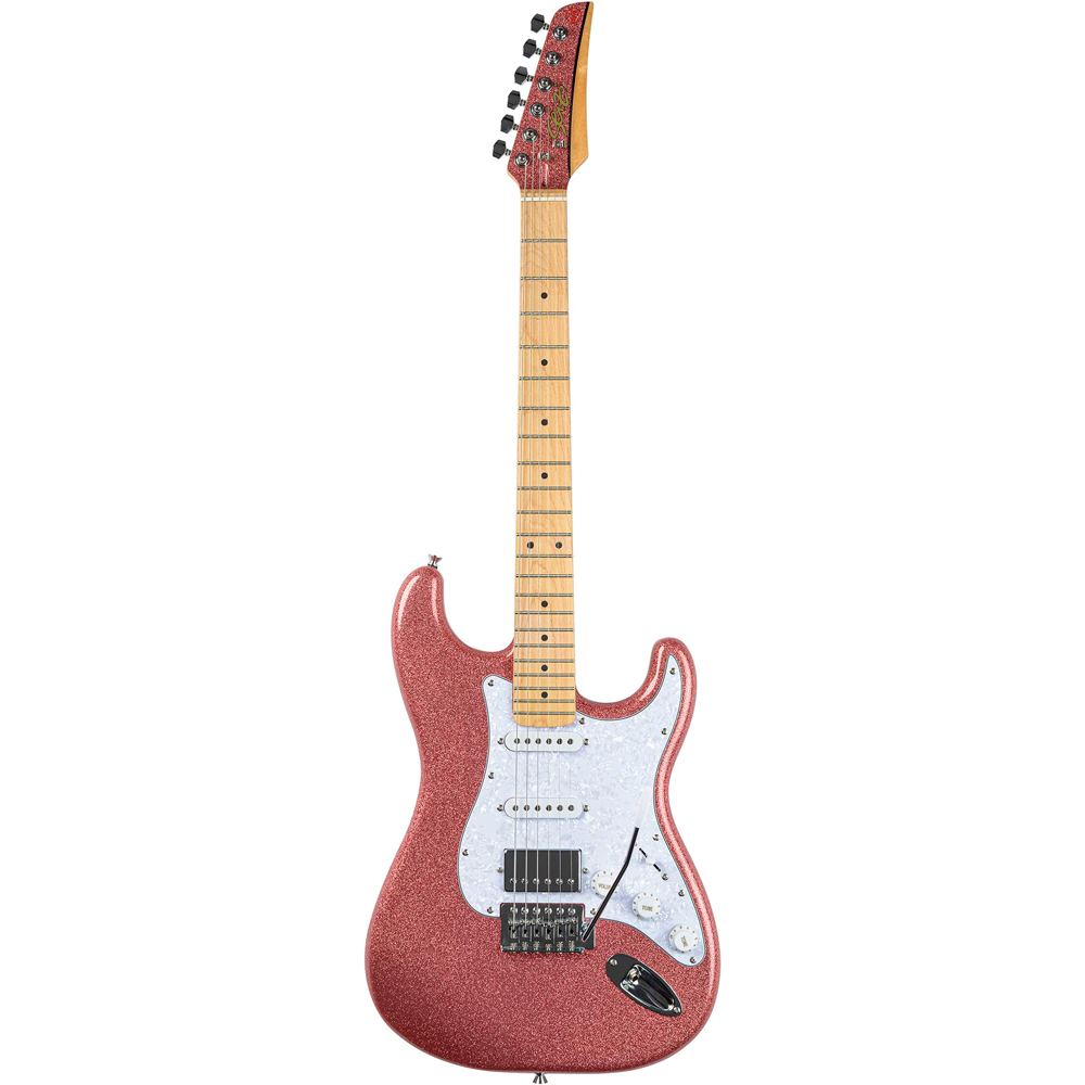 Guitarra Seizi Fun Katana Musashi HSS Rose Gold Sparkle Maple c