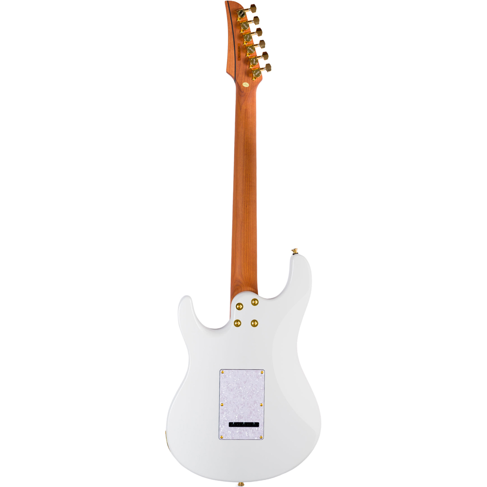 Guitarra Seizi Katana Ghost Pearl White Roasted Maple c/ Bag