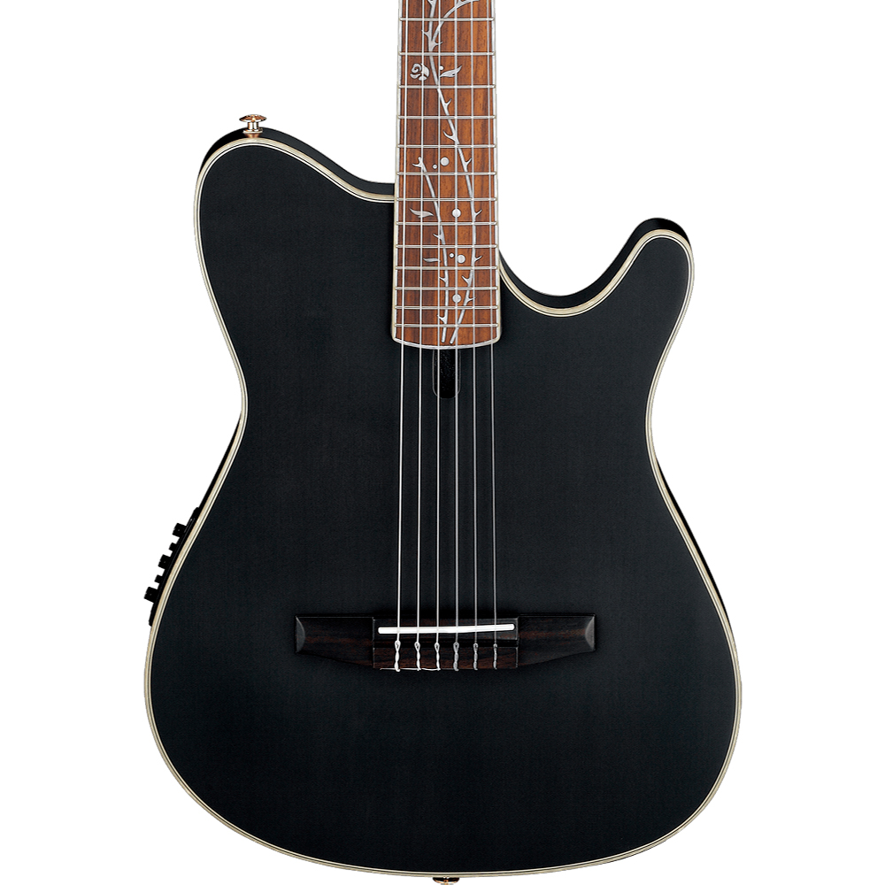Violão Ibanez TOD10N-TKF Nylon Tim Henson Transparent Black Flat