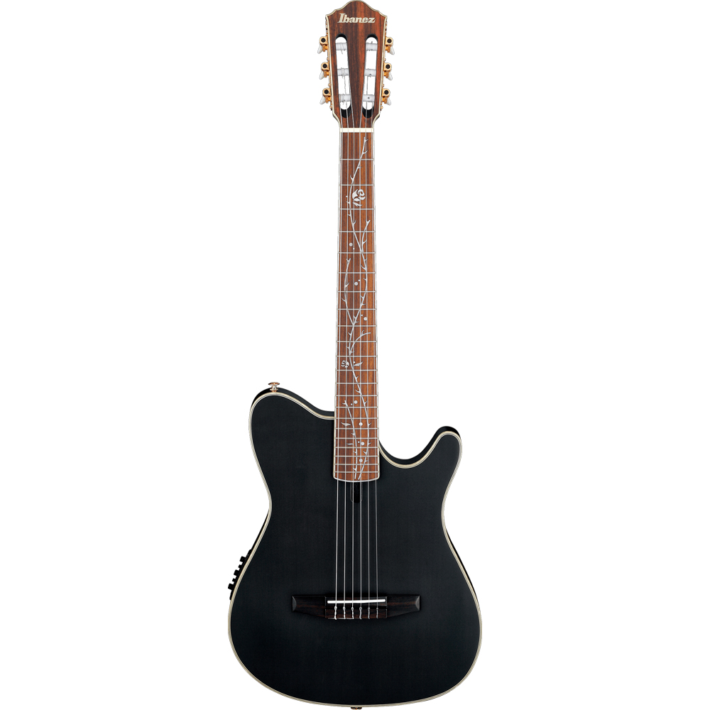 Violão Ibanez TOD10N-TKF Nylon Tim Henson Transparent Black Flat