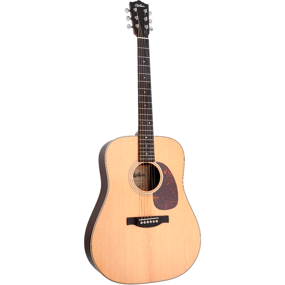 Violão Hertom Dreadnought DLX Natural Solid Spruce / Ovangkol B/S