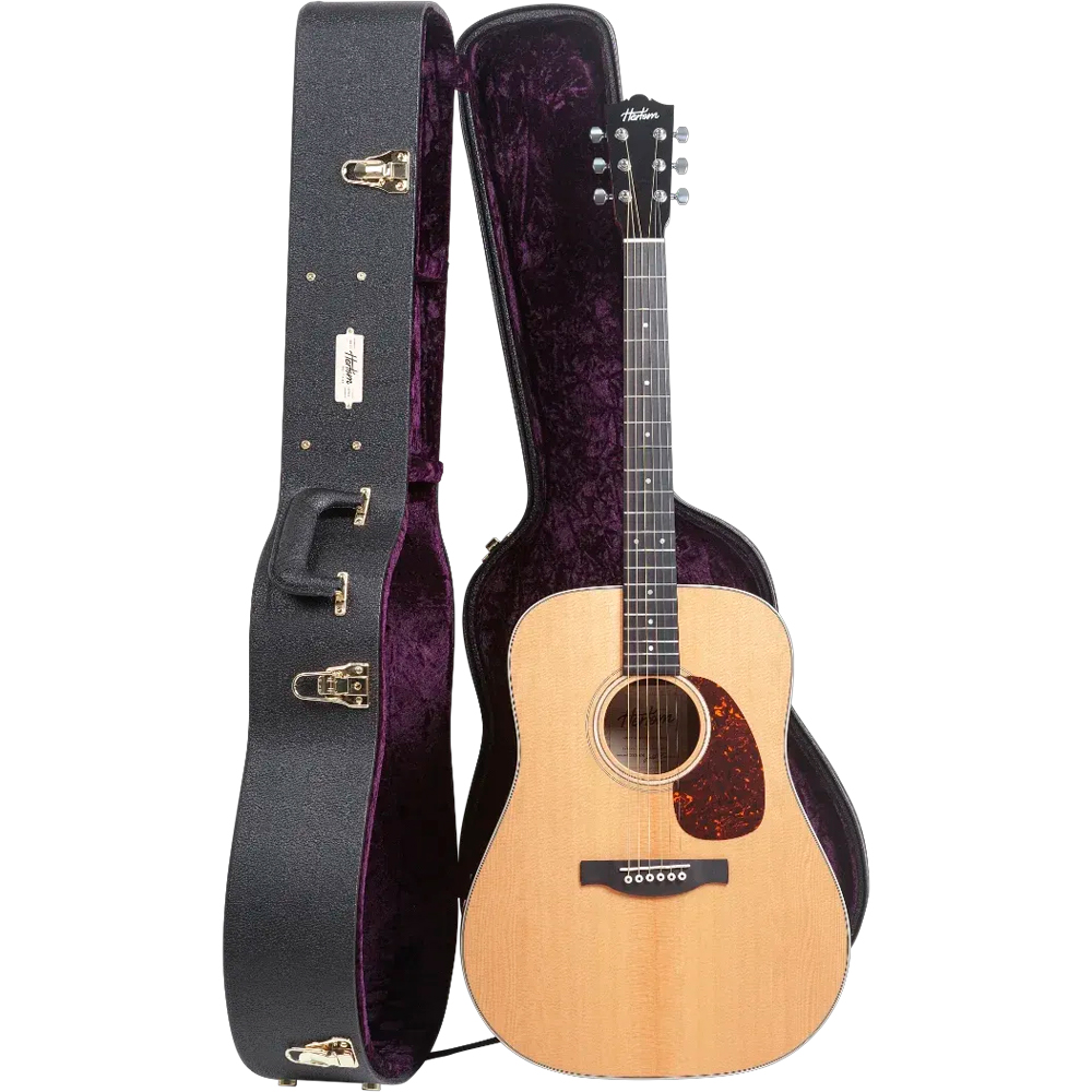 Violão Hertom Dreadnought DLX Natural Solid Spruce / Ovangkol B/S