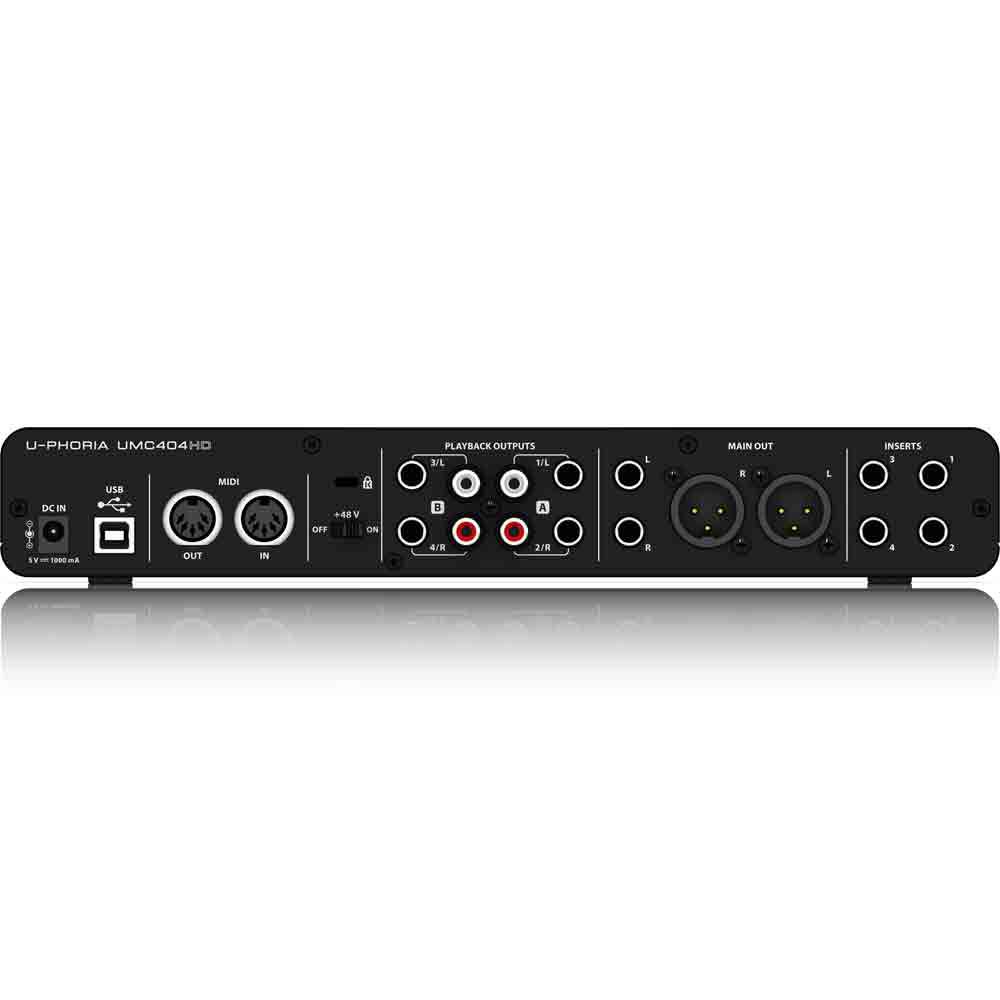 Interface de Audio Behringer U-PHORIA UMC404HD - USB - Guitar Shop