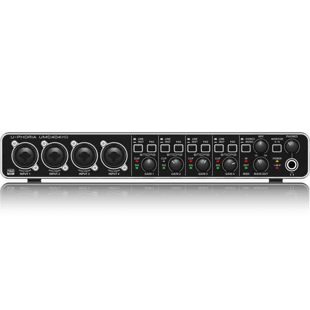 6/16のみ値下げ！Behringer U-PHORIA UMC404HD 本体 Interface de Audio Behringer U-PHORIA UMC404HD - USB - Guitar Shop