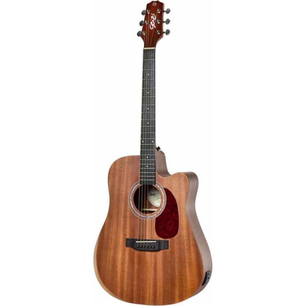 tokino_nagare　O-WAY　3点セット Violão Seizi NEO Tokyo Folk Cutaway Mahogany Satin Com Bag