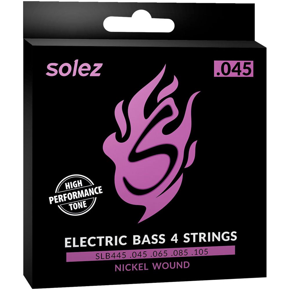Encordoamento Baixo 4 Cordas Solez SLB445 045-105 Nickel Wound