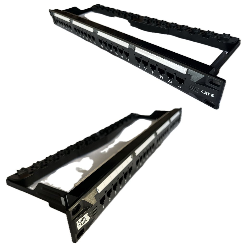 Patch Panel FURUKAWA SOHOPLUS Cat.6 - 24 Portas T568A/B Padrão 19