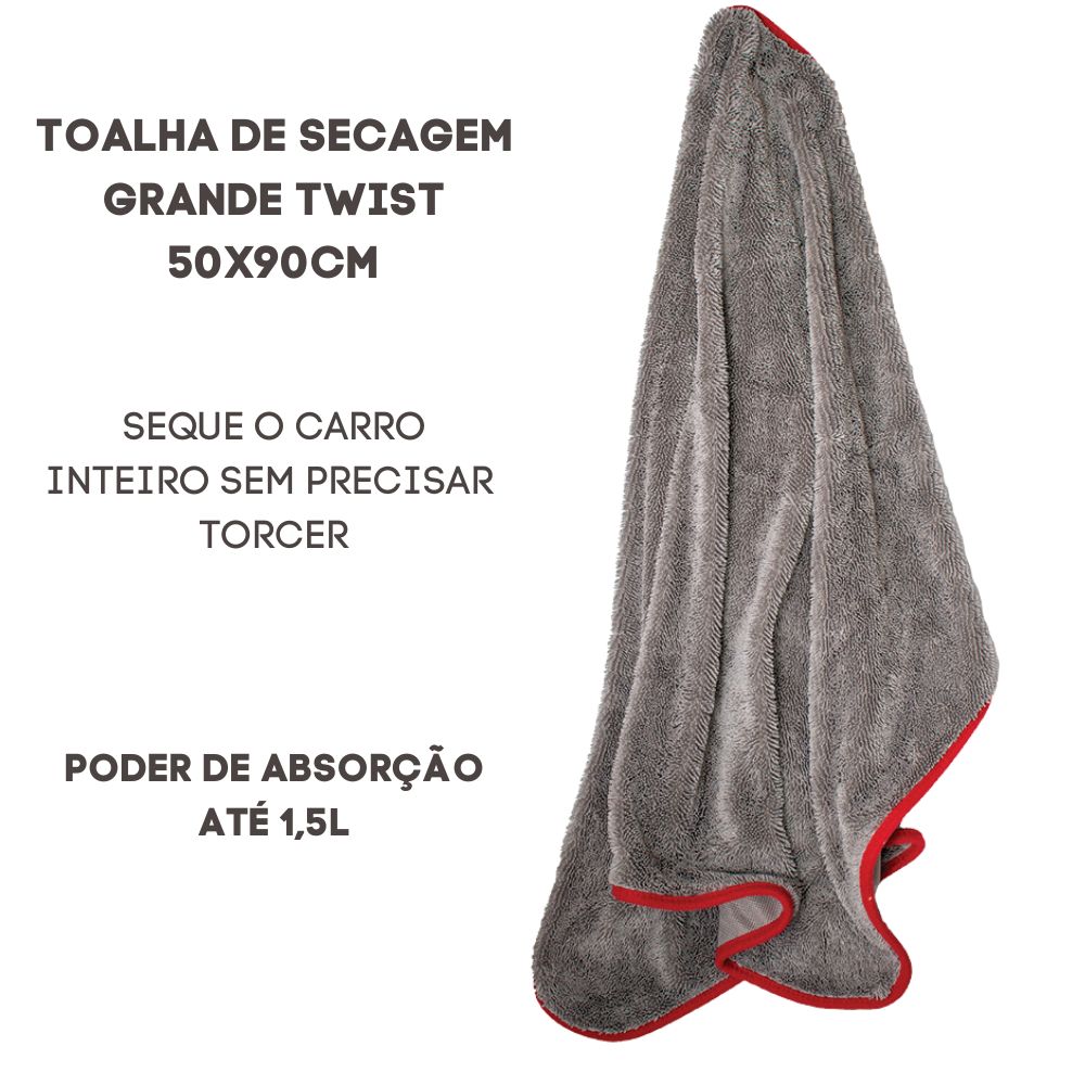 Toalha de Secagem Automotiva Twist 660gsm Sigma - EXCELLENCE
