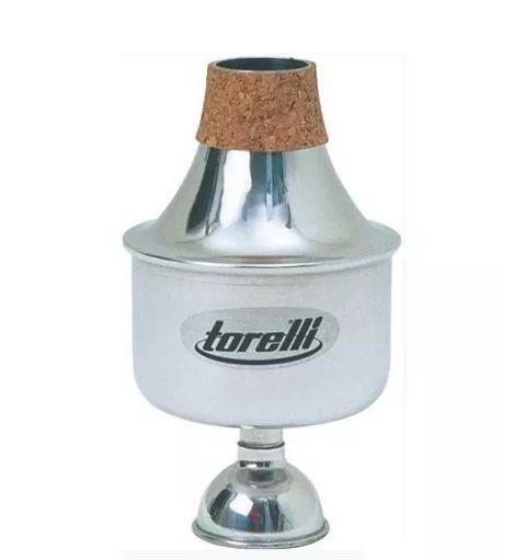Surdina Trompete Torelli Ta115 Aluminio Polido Straight Mut - King