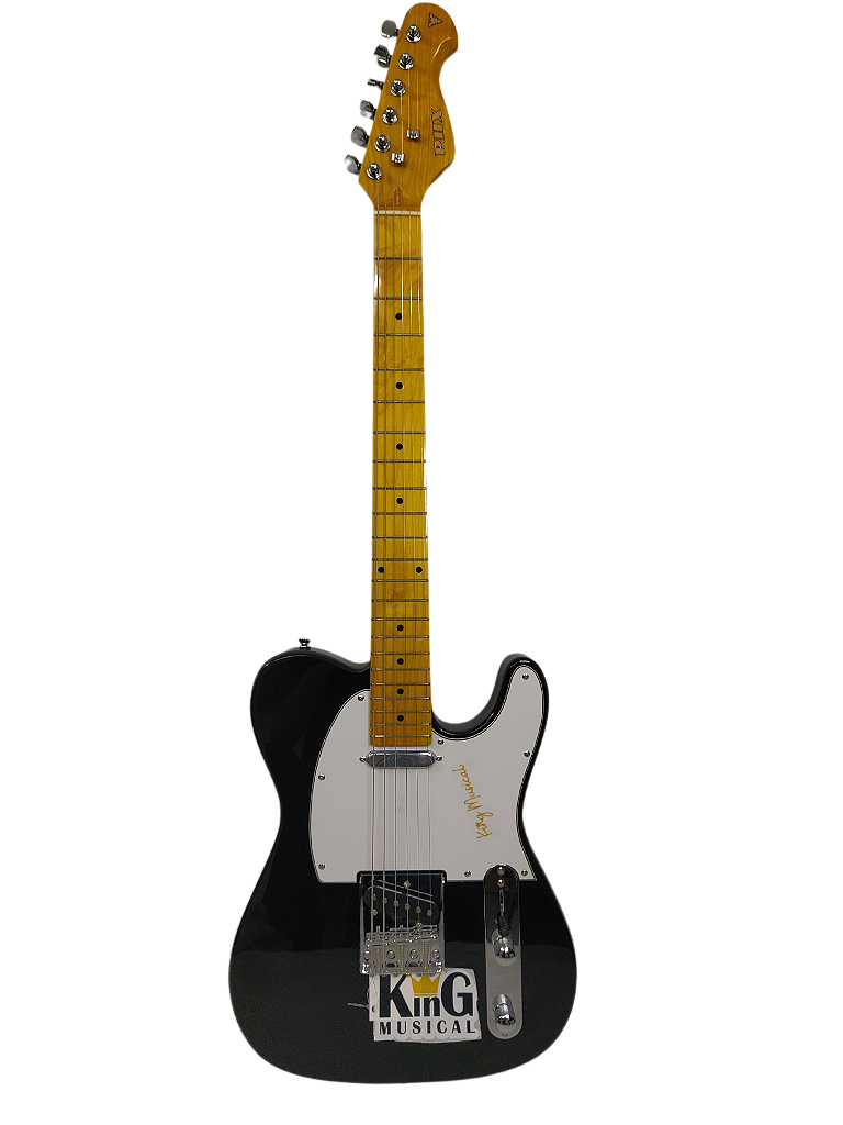 Guitarra Elétrica 6 Cordas Telecaster Vintage Preta PHX TL2 - King