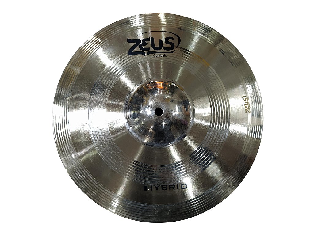 Prato Chimbal Hi-Hat 14 Polegadas Zeus de Bateria B20 ZHHH14