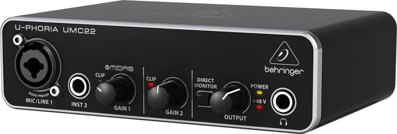 behringer umc22 audio interface