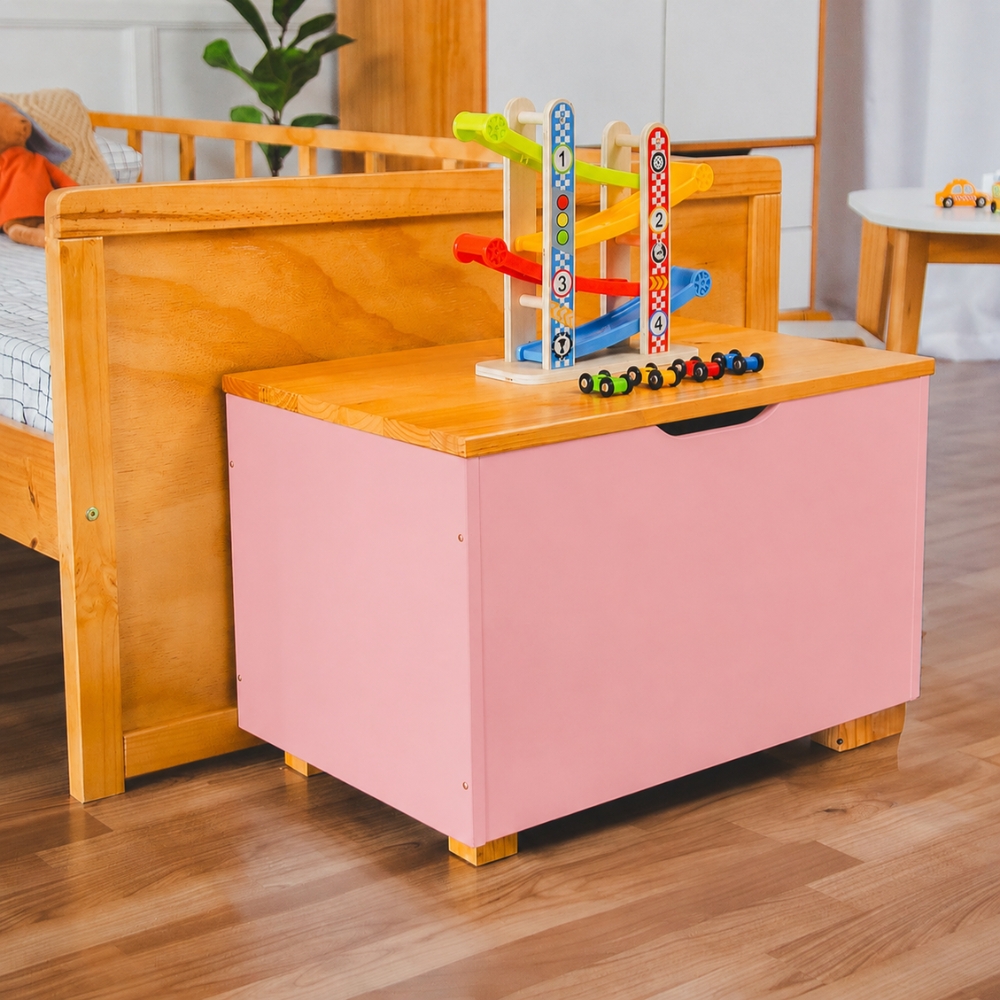 Baú Organizador de Brinquedos Rosa Blush