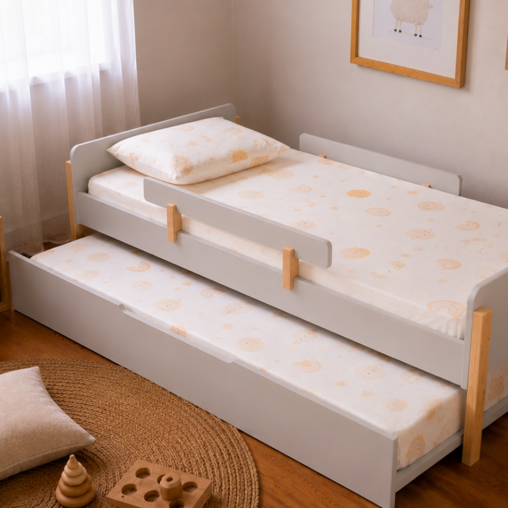 Bicama Infantil Cinza Greige Nina