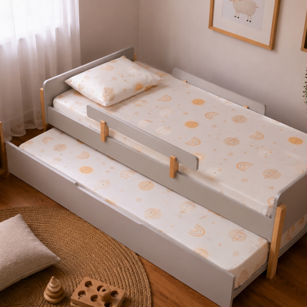 Cama Auxiliar com Rodinhas