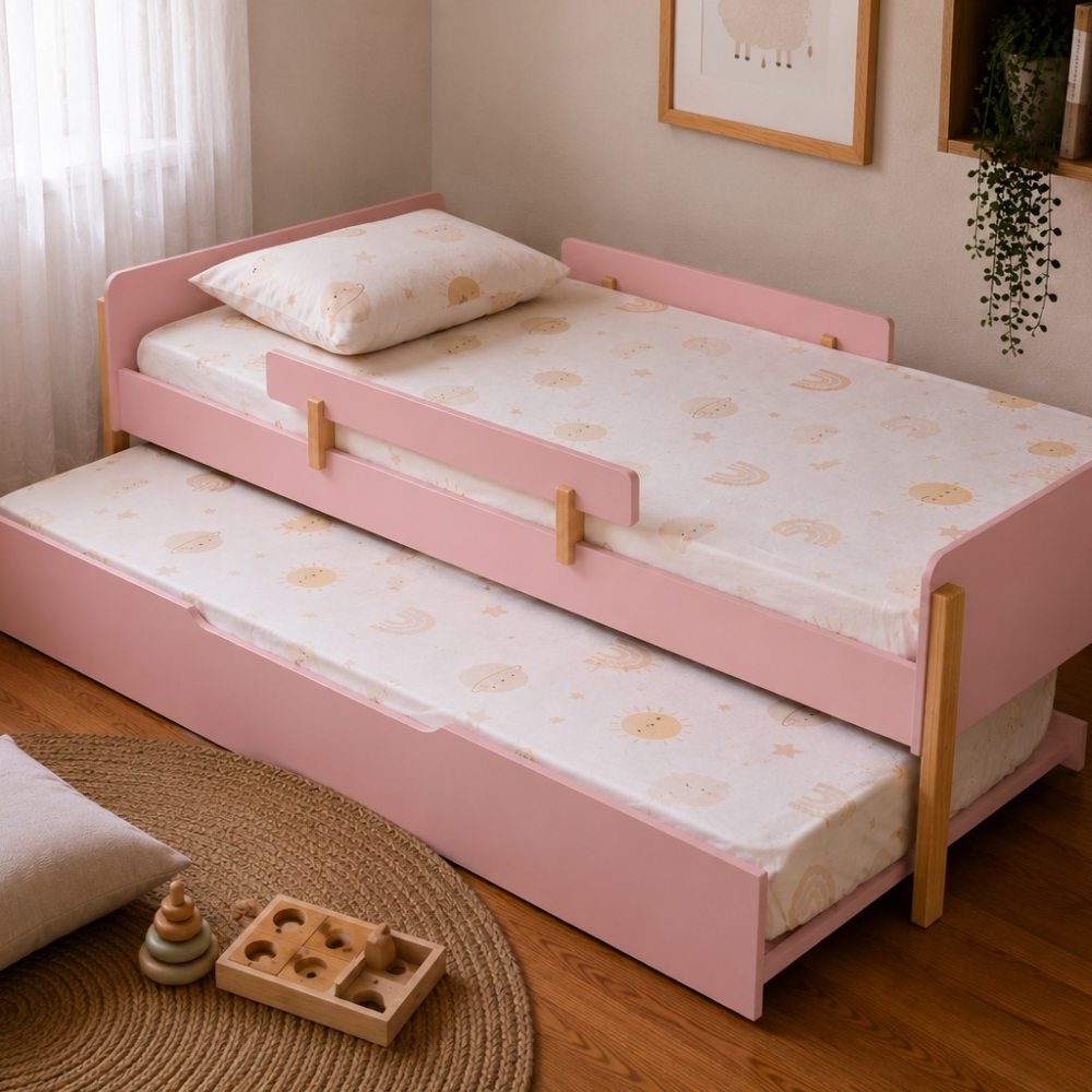 Cama Auxiliar com Rodinhas