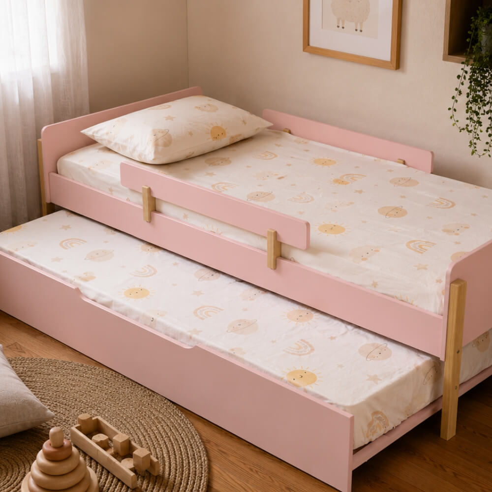 Bicama Infantil Rosa Nina