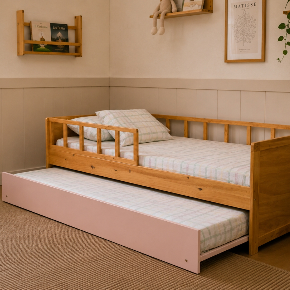 Bicama Infantil Rosa Theo