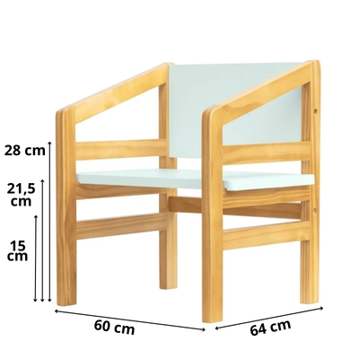 Cadeira Infantil com Regulagem Verde