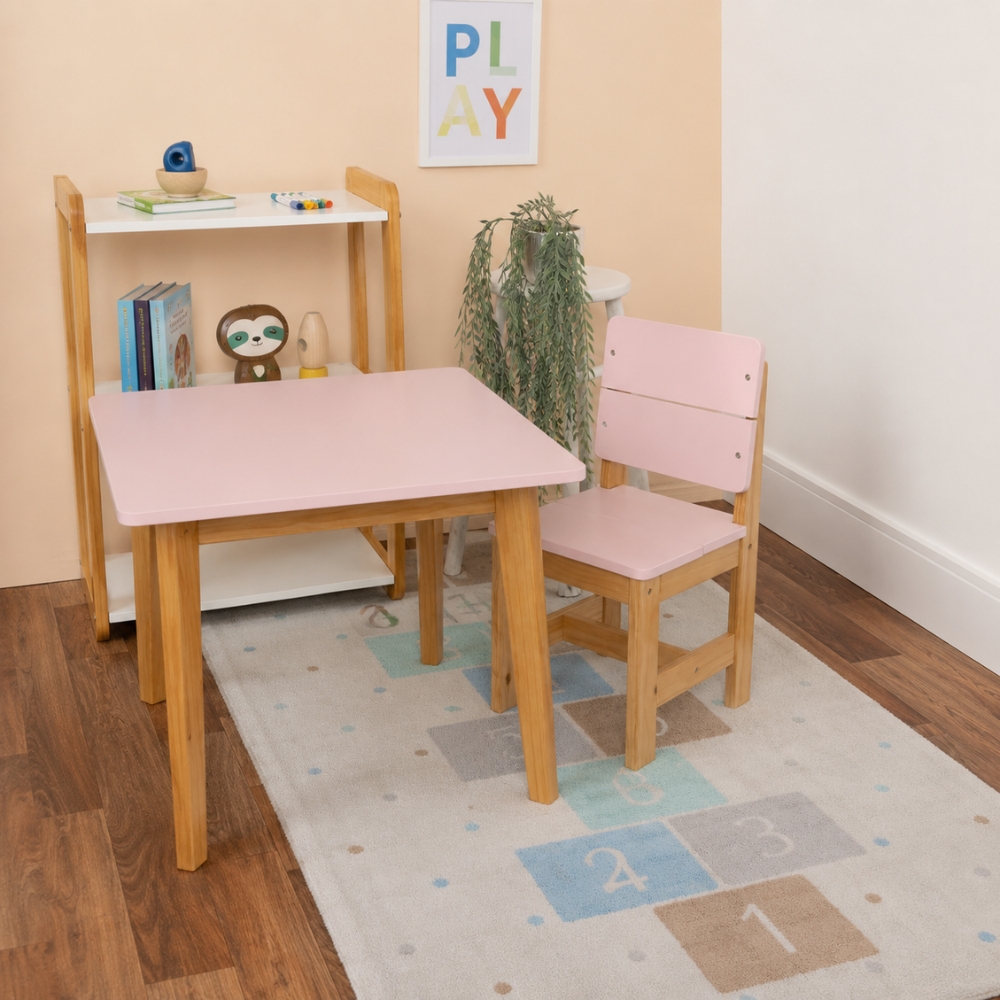 Cadeira Infantil Rosa Blush Theo