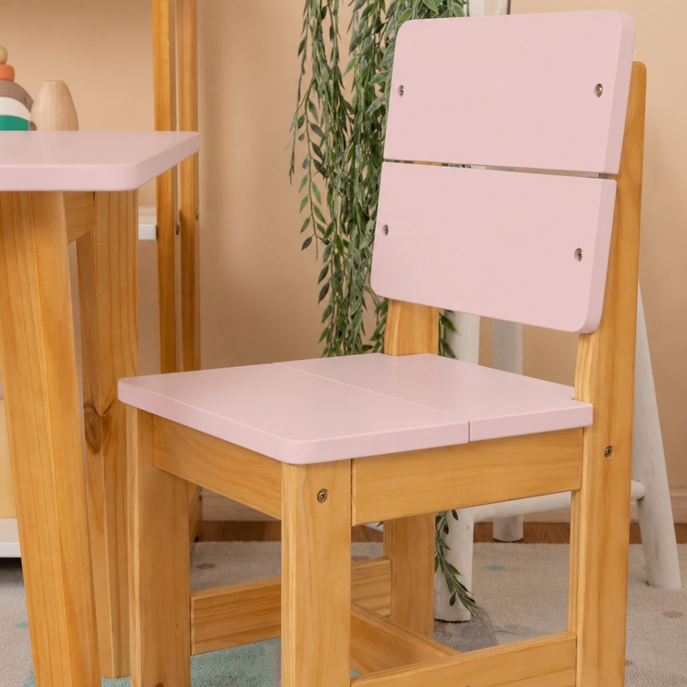 Cadeira Infantil Rosa Blush Theo
