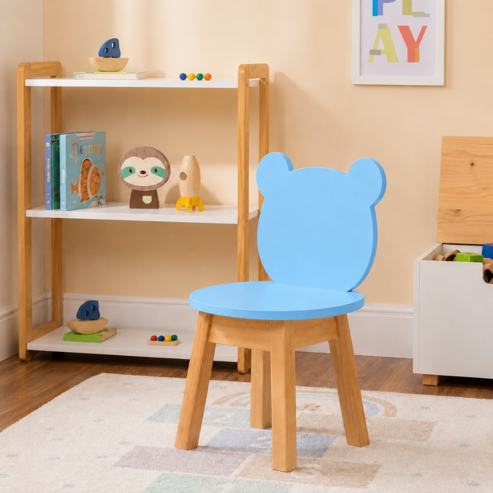 Cadeira Infantil Urso Azul quarto