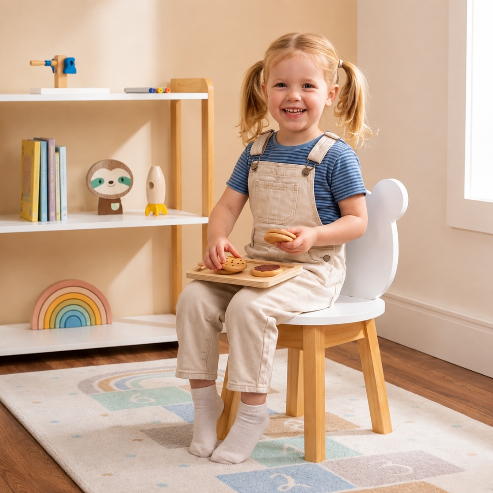 Cadeira Infantil Urso Branca